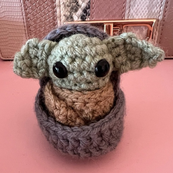 Other - Mini Crochet Grogu in Hover Chair Mandalorian